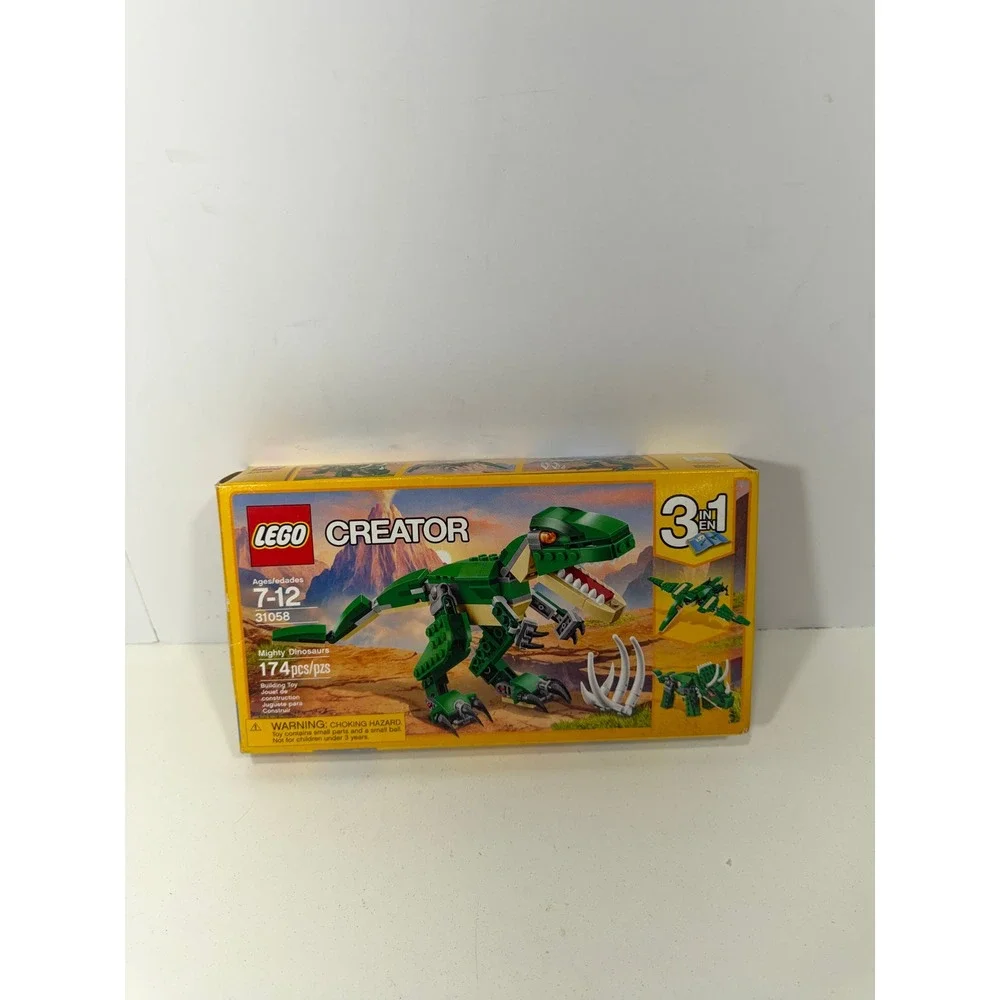 LEGO Creator 3-in-1 Mighty Dinosaurs 31058 T-Rex Triceratops Pterodactyl Set